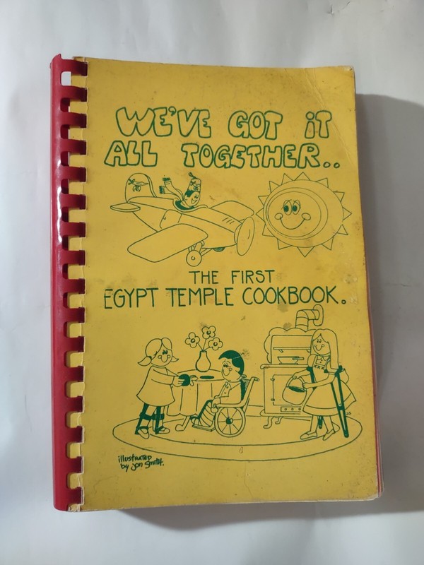 Vintage Egypt Temple Cookbook Tampa Florida 1980 Over 400 Pages