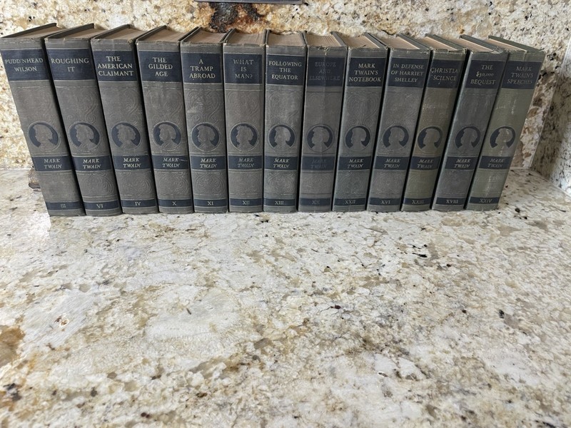 The Complete Works of Mark Twain –1913-1924 Vintage Hardcover Set (13 Volumes)