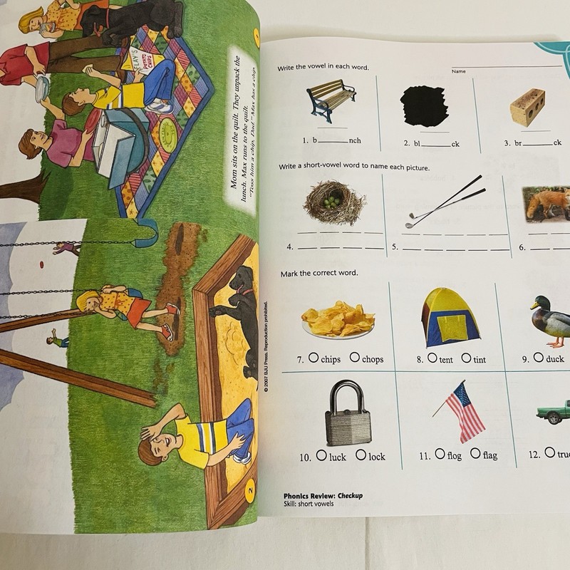 BJU Press Student Phonics Review Workbook Elementary Reading Paperback gallery