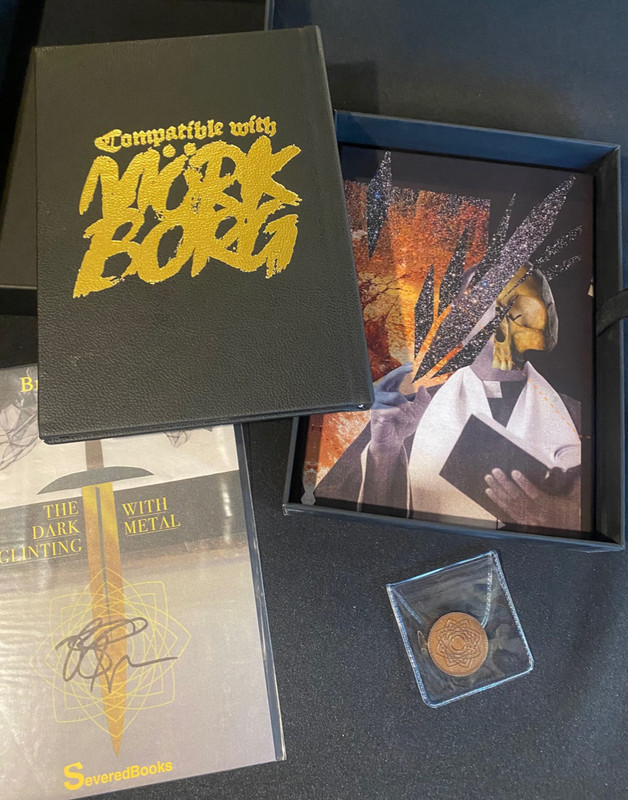 Mork Borg – The Dark Glinting with Metal Box Set by Brian Evenson Justin Sirois