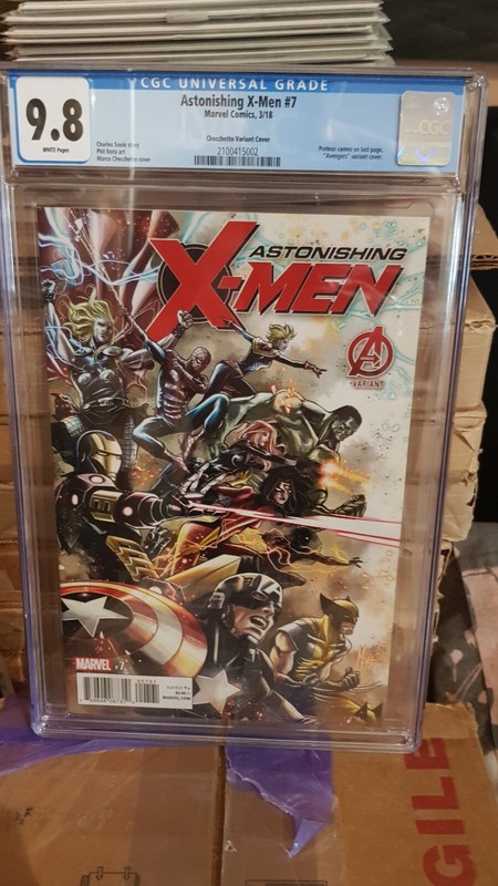 🔥 Astonishing X-Men 7 Cgc 9.8 🔥 Marco Checchetto Variant Cover 🔥