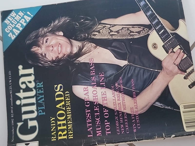 Guitar Player Magazine - Randy Rhoads Nov 1982 - Zappa 1980s Rock Music Gear Ads gallery
