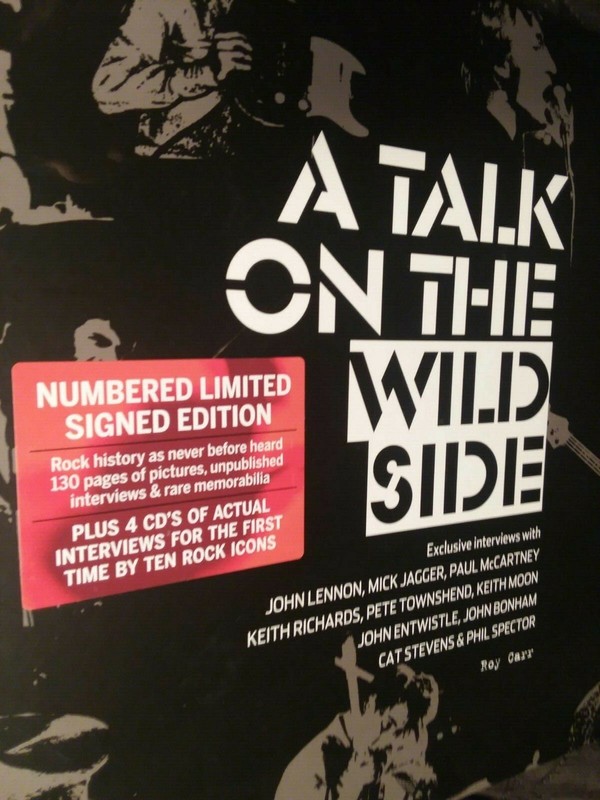 roy carr: A Talk On the Wild Side NEW SIGNED BOOK +4CD phil spector John Lennon