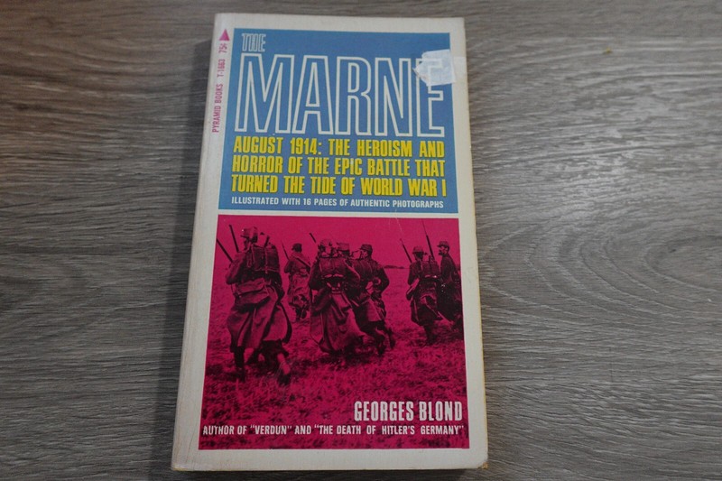THE MARNE BY GEORGES BLOND 1967 VINTAGE PYRAMID BOOKS WW1 HISTORY PB