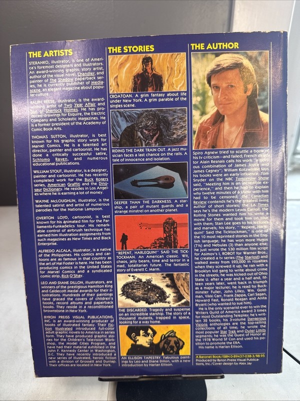 The Illustrated Harlan Ellison Baronet Steranko Adams Softcover Paperback Sci-Fi gallery