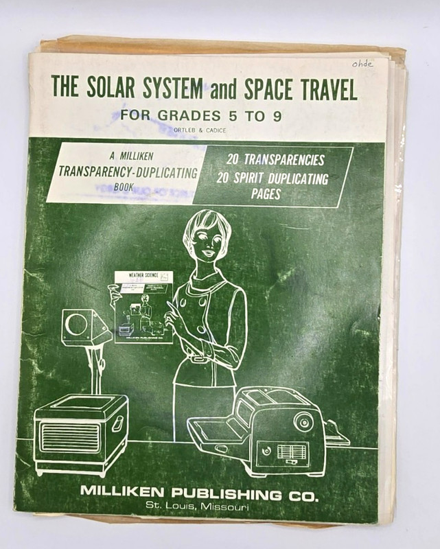 Milliken Full Color Transparency Duplicating Book lot of 5 Science Space & More! gallery