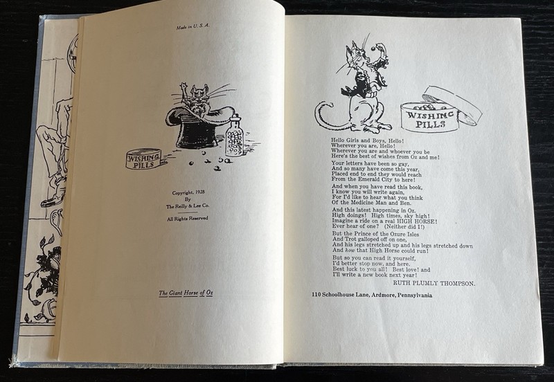 The Giant Horse of Oz – Ruth Plumly Thompson – Reilly & Lee – John R Neill gallery
