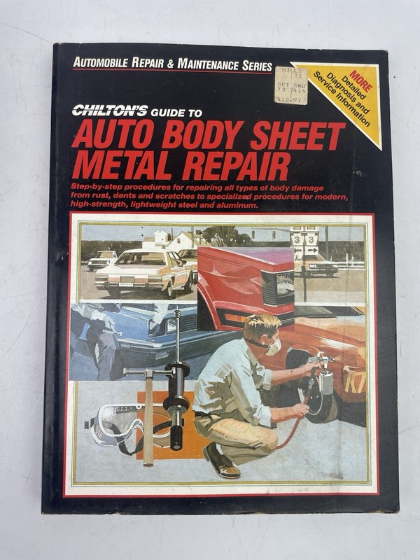 ⭐ 1985 Chiltons Guide To Auto Body Sheet Metal Repair Manual Hot Rod Shop Book ⭐