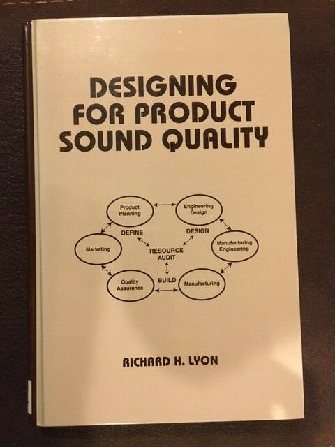 Designing For Product Sound Quality Richard H. Lyon Hardcover Book 0-8247-0400-2
