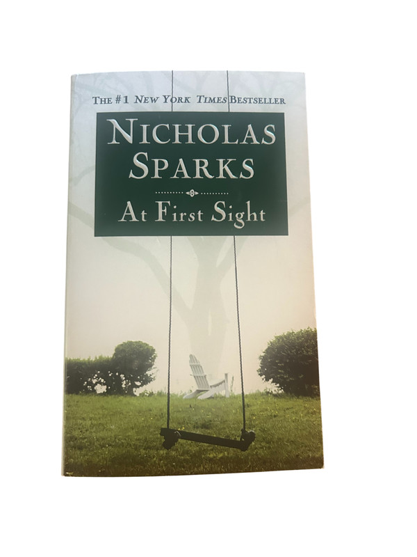 At First Sight by Nicholas Sparks Chick Lit Romance Adult Book VERY GOOD Conditi