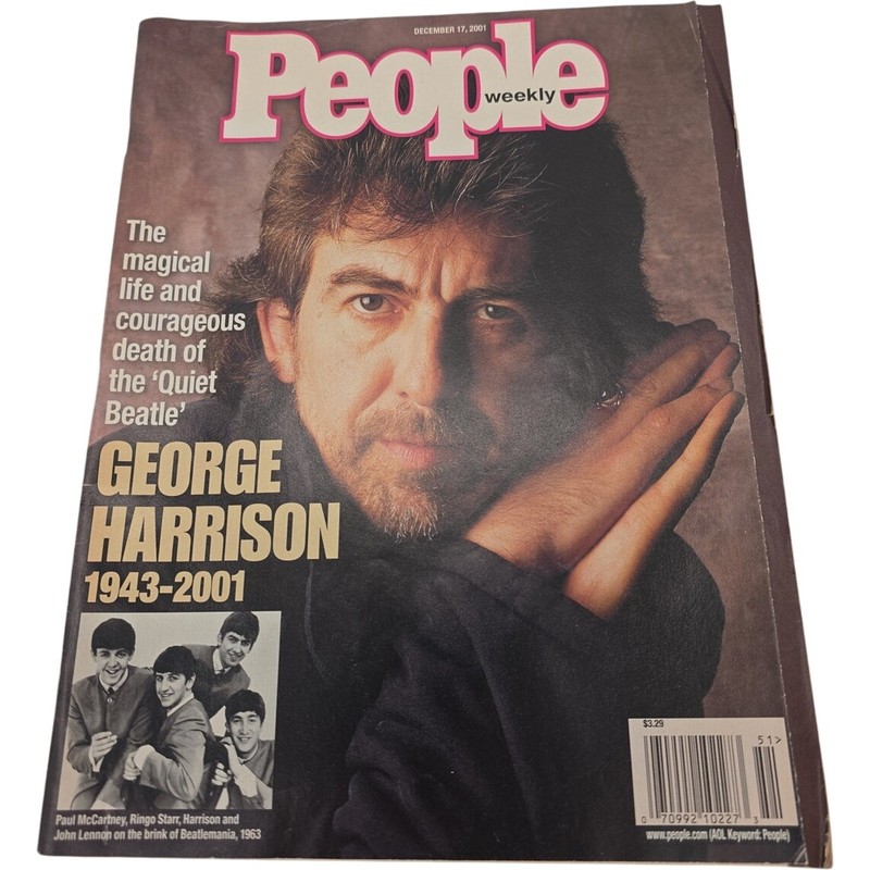 The Beatles George Harrison Tribute Issue People Weekly Magazine Dec 17 2001