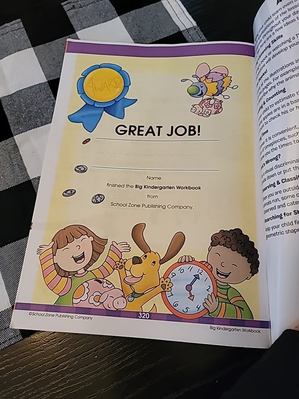 School Zone Big Kindergarten Workbook: 320 Pages, Early Reading and Writing,... gallery