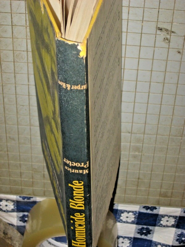 Vintage Homicide Blond by Maurice Procter 1965 Book Blub Edition 211 pages USA gallery