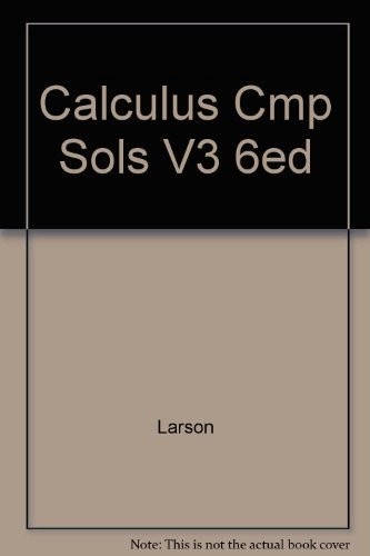 Complete solutions guide for Calculus – Volume III