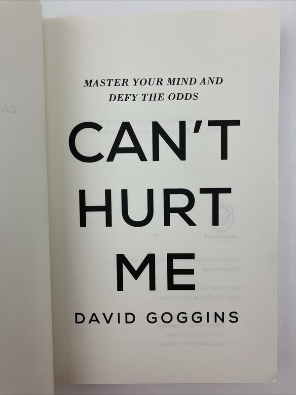 Cant Hurt Me Master Your Mind and Defy the Odds David Goggins Hardcover Book gallery