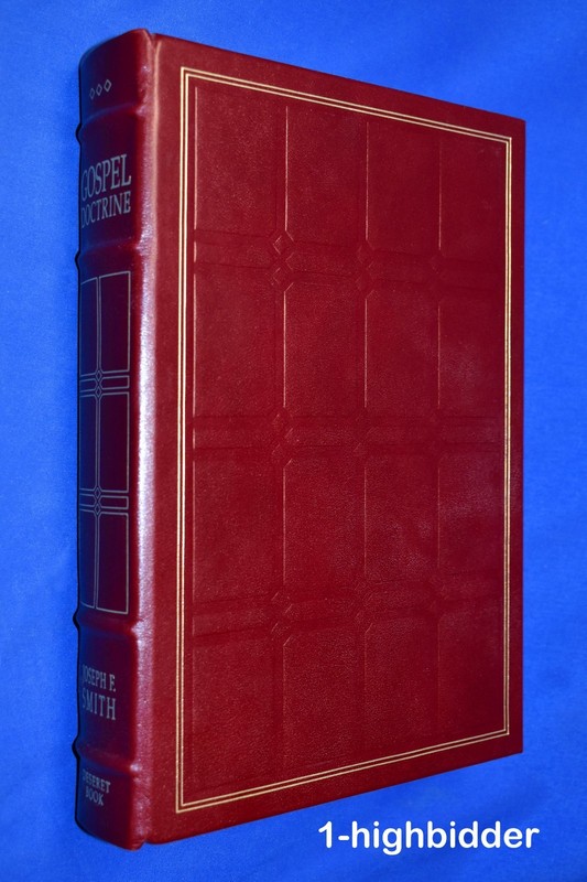 Selections from Gospel Doctrine Joseph F Smith Maroon Leather LDS 1990 Gift Ed