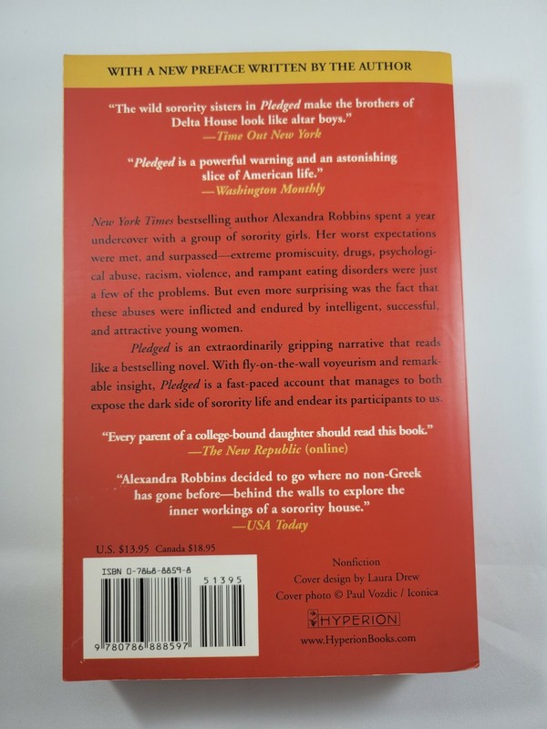 Pledged: The Secret Life of Sororities by Alexandra Robbins Paperback Book gallery