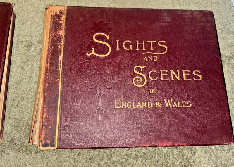 Antique 1895 Book Set: Sights and Scenes in England & Wales (Volumes I & II) gallery