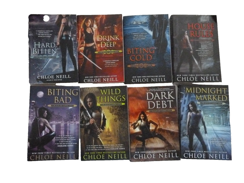 EIGHT (8) CHLOE NEILL trade PBs in Chicagoland Vampires series