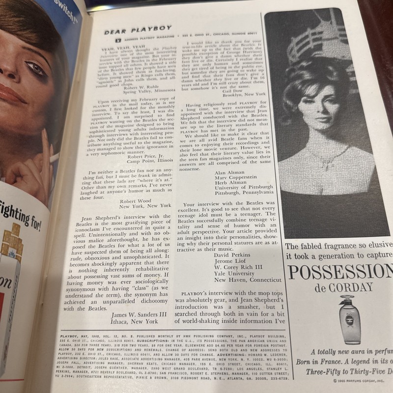 Playboy Magazine May 65’ Maria McBane Centerfold Ian Fleming Man Golden Gun Read gallery