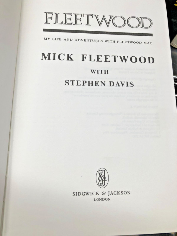 RARE! Fleetwood: My Life and Adventures in Fleetwood Mac by Stephen Davis & Mick gallery