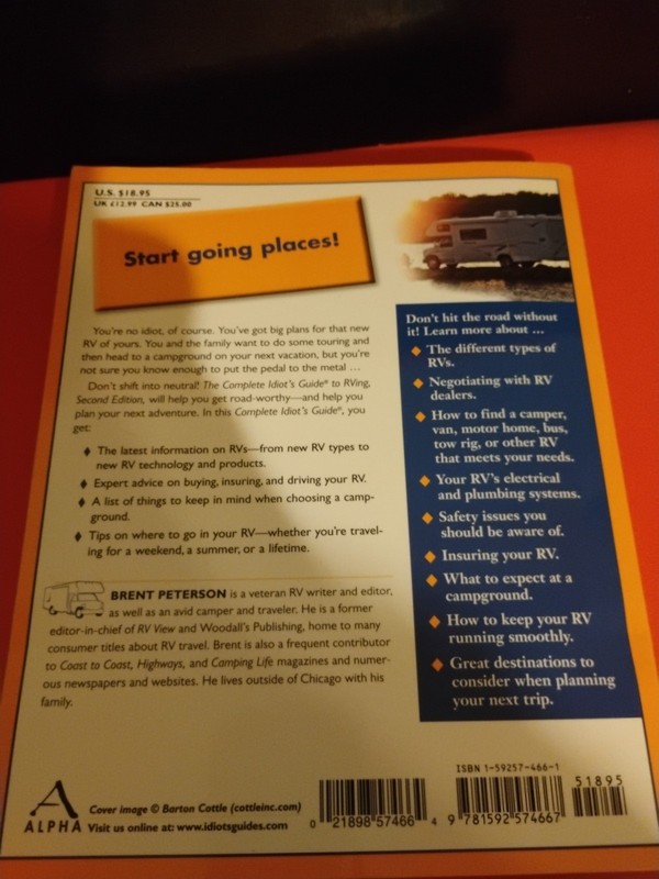Complete Idiot's Guide to RVing by Brent Peterson (2006, Uk-B Format Paperback) gallery