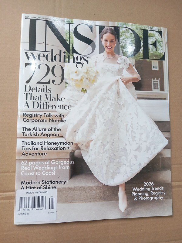 Inside Weddings,Spr 2026,Bridal Dresses Makeup, 729+Ideas,62 Pages Real Events