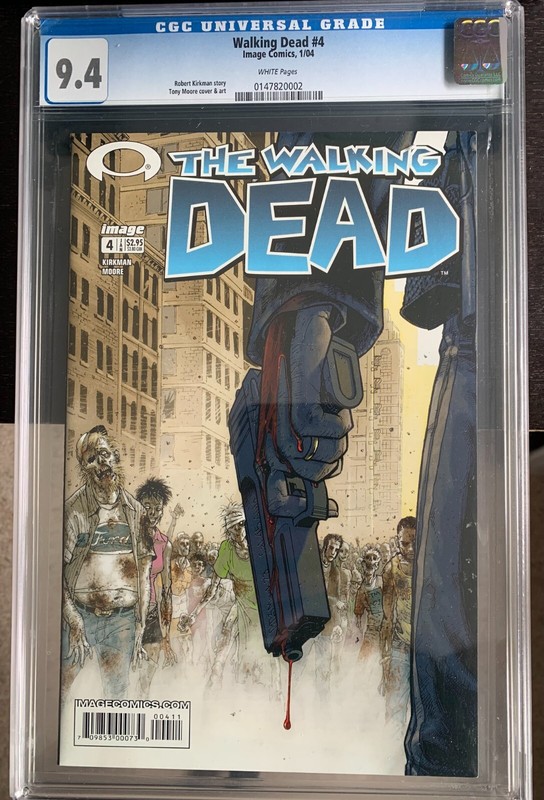 The Walking Dead #4 CGC 9.4 Near/Mint White 1st Print (Image, 2004) Comic