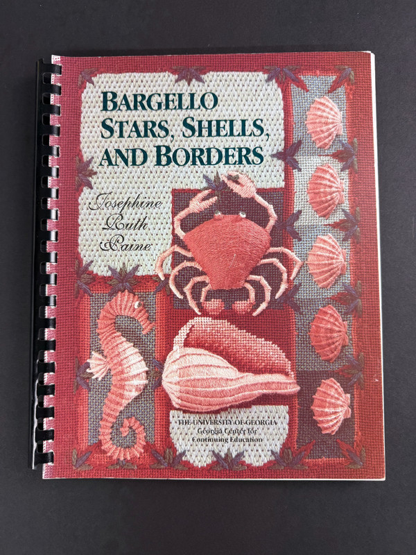 Bargello Stars, Shells, And Boarders By: Josephine Ruth Paine Needlepoint VG