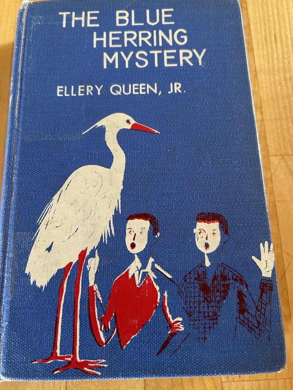 The Blue Herring Mystery, by Ellery Queen, Jr, pub. by Little, Brown, 1954
