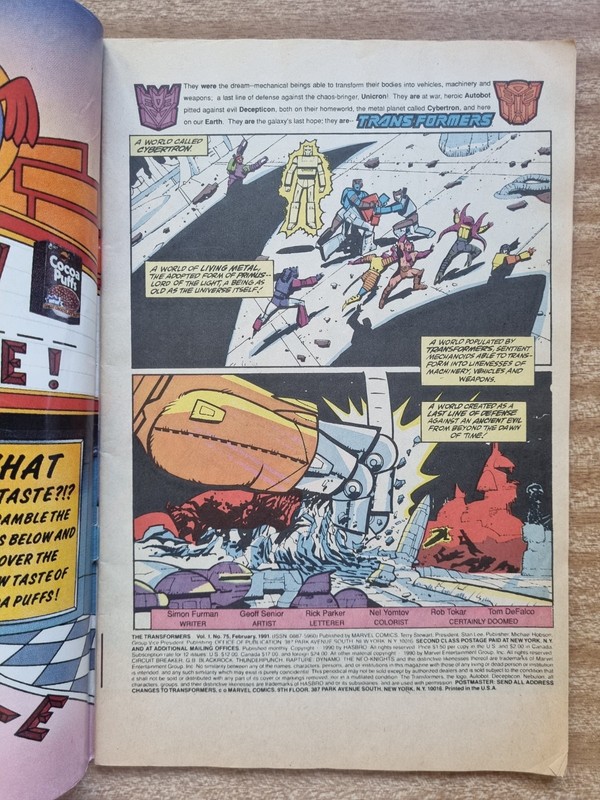 Transformers #75 APV Australian Price Variant Marvel Comics 1984 gallery