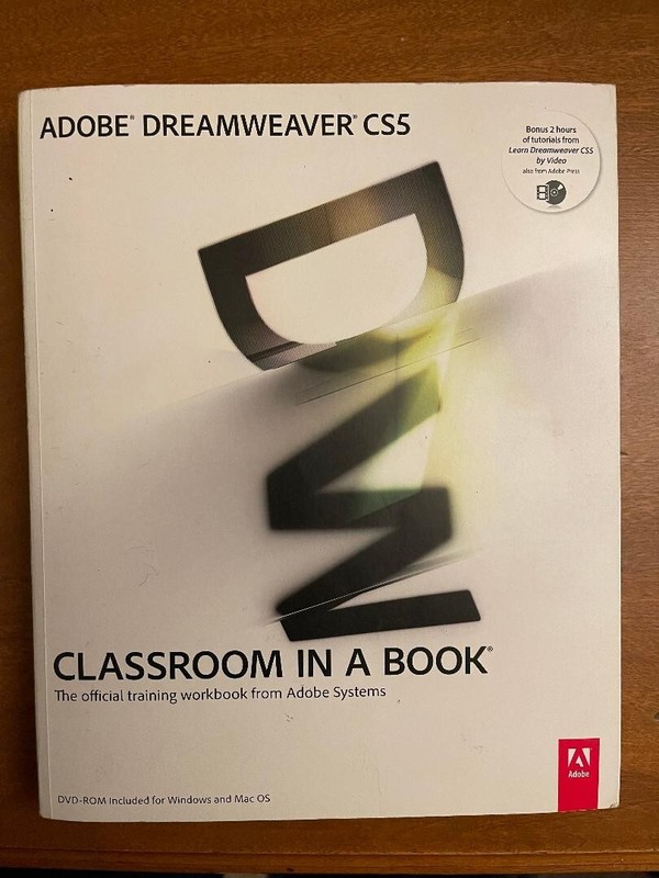 Classroom in a Book Adobe Dreamweaver CS5 SC 2010 DVD ROM Included