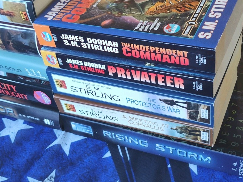 S.M.Stirling Sci Fi Lot (10) 5 PB 5 HCDJ Books T2 Rising Storm,Infiltrator gallery