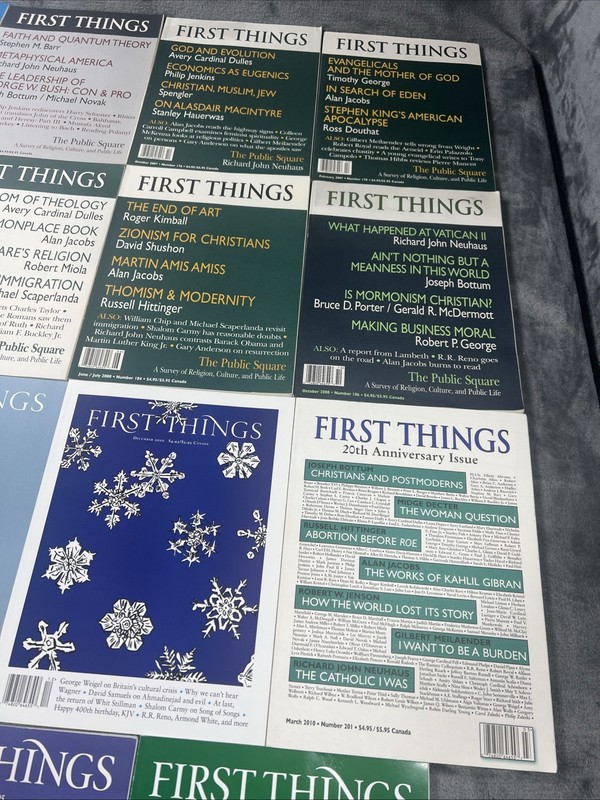 First Things Magazines Lot of 19 Christian Faith Religion Culture VTG 2005-2022 gallery