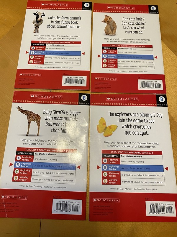 Set Of 8 (4 Level A, 4 Level B) Scholastic Make Believe Ideas Kids Books gallery