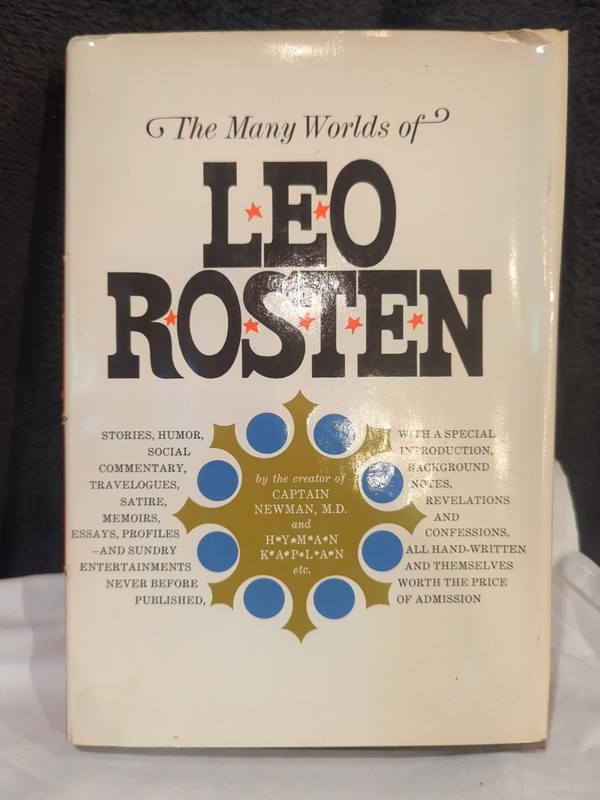 THE MANY WORLDS OF LEO ROSTEN / Signed 1st Edition 1964