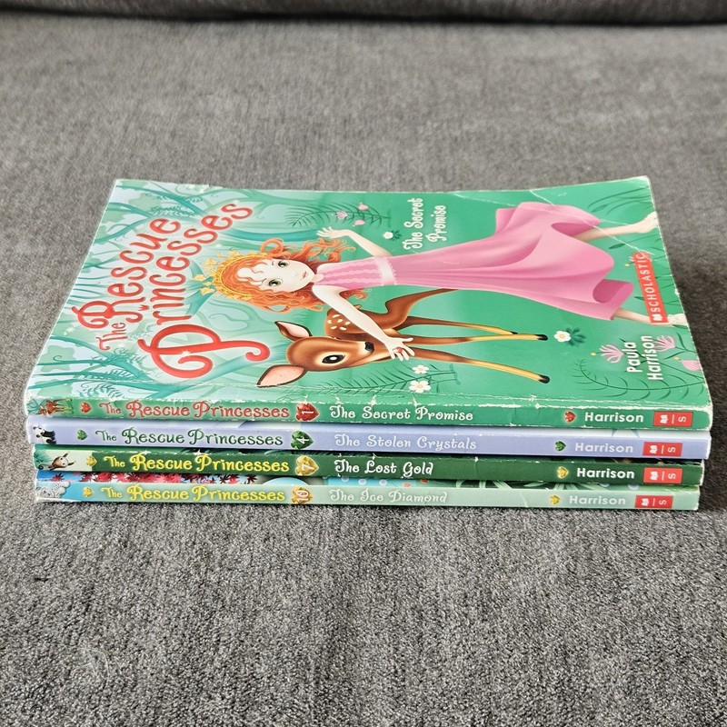 Lot of 4 The Rescue Princesses Chapter Books Paula Harrison Paperback