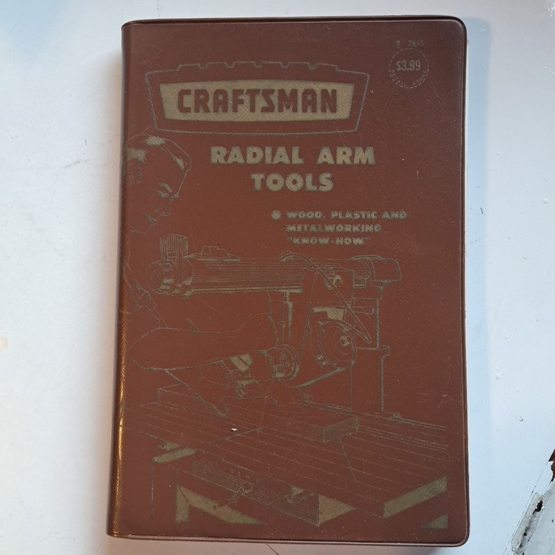 Craftsman VTG Sears MCM Radial Arm Tools Guide Woodworking Projects Illustrated gallery