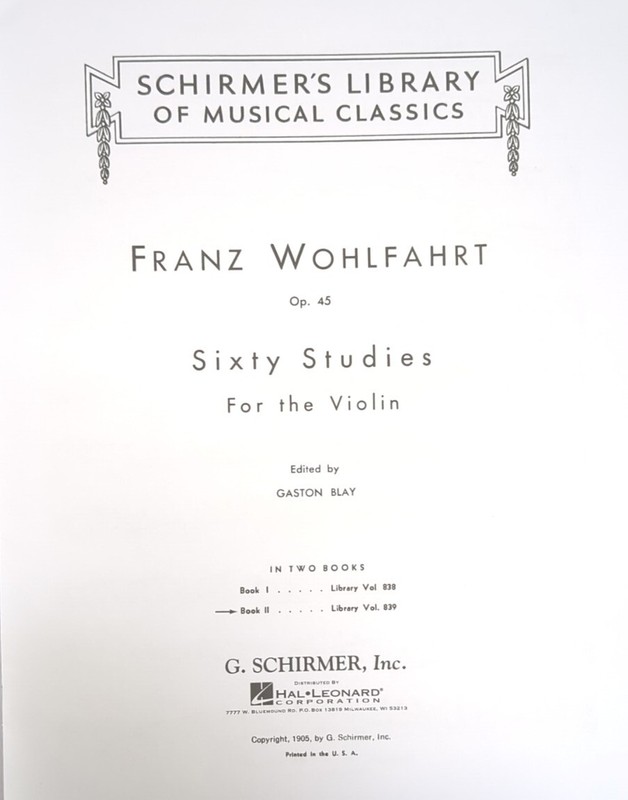 Wohlfahrt - 60 Studies, Op. 45 - Book 2 gallery