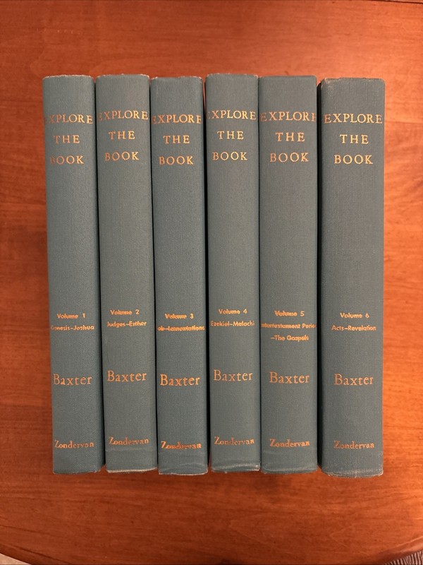 Explore the Book, Volumes 1-6 J. Sidlow Baxter Hardcover Set 1962 Printing
