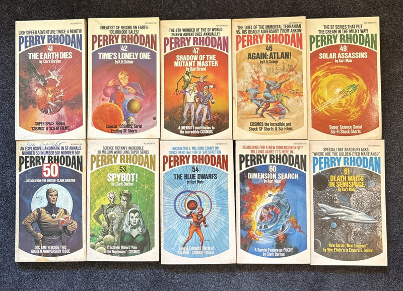 Lot of 60 Perry Rhodan Books Science Fiction Vintage Ace First Printings 1970's gallery
