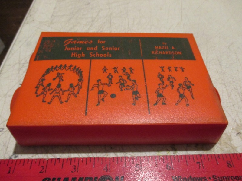 Games for Junior and Senior High Schools Hazel Richardson 1957 Boxed Book Game