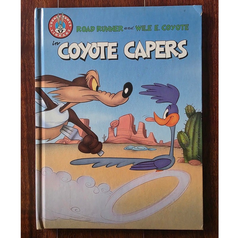 Looney Tunes Library Road Runner Wile E Coyote Capers Hardcover Book 1990 ACME