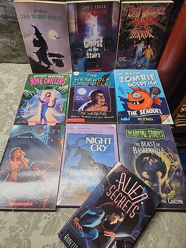 10 PB Mysteries Age 8-10: Alien,Zombie,Witch,Ghost,Bone Chiller,Night Cry,Terror