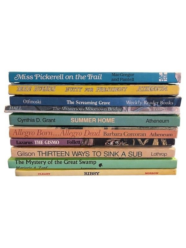 Lot of 10 Vintage Weekly Reader Children’s Hardcover Books 1970s-80s Mystery