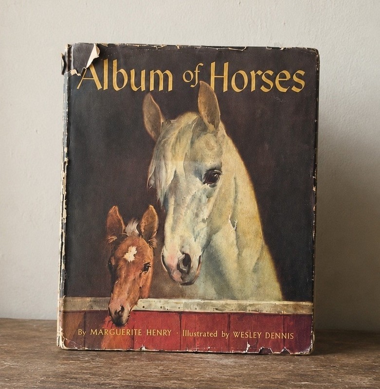 Vintage Children’s Book ALBUM OF HORSES by Marguerite Henry 1957 Hardcover