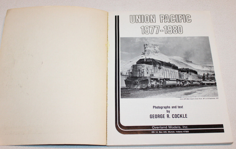 Union Pacific 1977-1980 George Cockle (1980) Trade Paperback Overland Railroad gallery