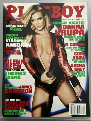 PLAYBOY MAGAZINE DECEMBER 2009, JOANNA KRUPA, JAMES CAMERON, CHELSEA HANDLER, EX