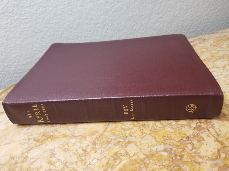 SCARCE Ryrie ESV Study Bible Red Letter Genuine Leather CLEAN VERY GOOD L@@K🌟