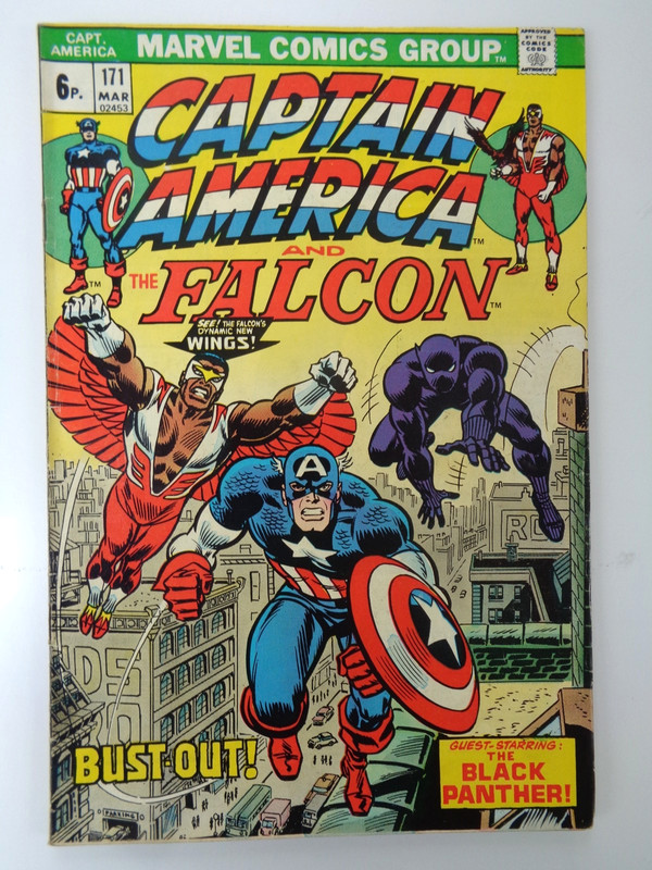 MARVEL COMICS : CAPTAIN AMERICA #171 1973. MIKE FRIEDRICH + SAL BUSCEMA